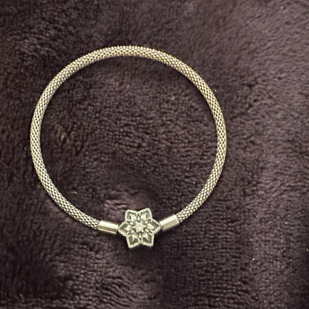 Pandora Silver Bracelet with Star Charm